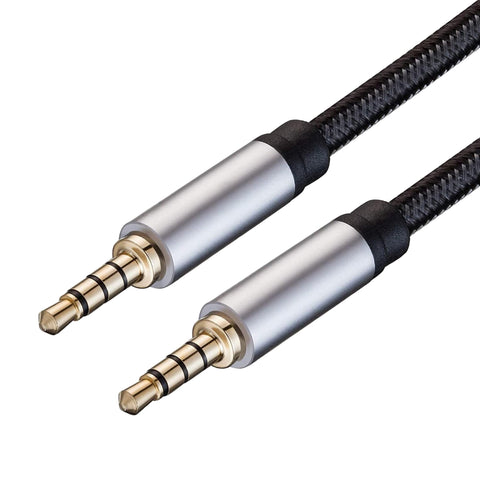 3.5mm TTRS Male to Male 4 Pole Mic Audio Cable for Gaming Headset PS5 PS4 Xbox PC