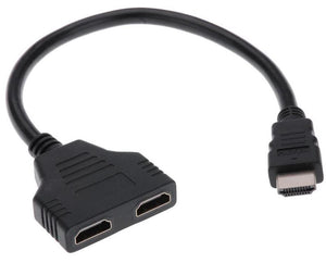 HDMI SPLITTER CABLE 1 INPUT OUTPUT FOR OFFICE MONITORS PC & – Pencilupnose